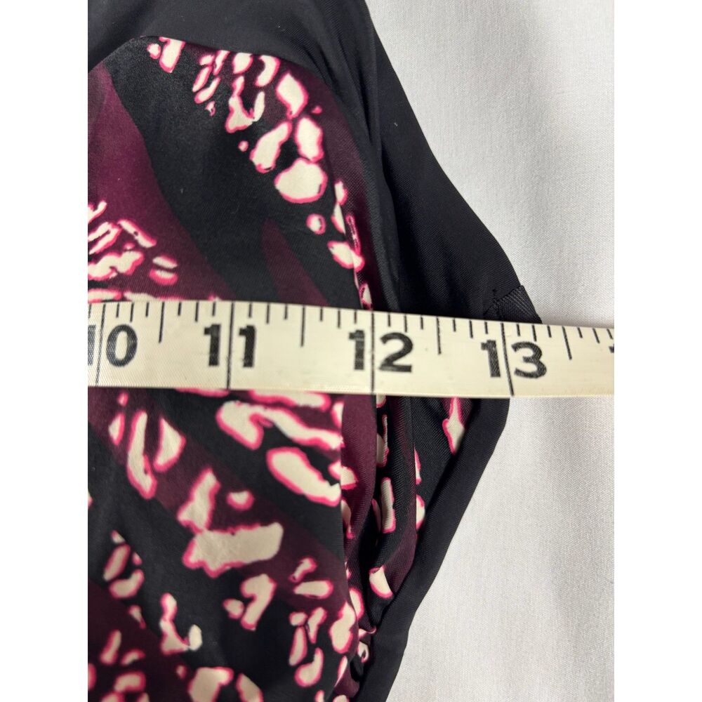 Aqua Green NWT Asymmetrical One Piece Swimsuit Size Medium Zebra Animal Print - Picture 7 of 12